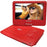 SYLVANIA SDVD9020B-RED 9" Portable DVD Player with 5-Hour Battery (Red)