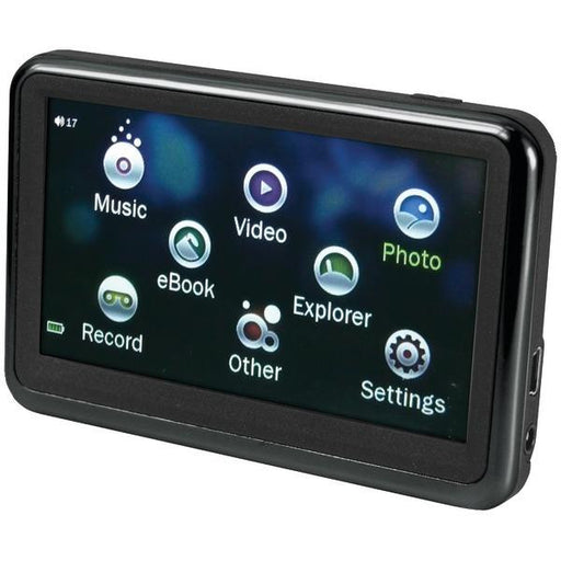 SYLVANIA SMPK4230-BLACK 4GB 3.6" Touchscreen Video MP3-MP4 Player with Expandable Memory