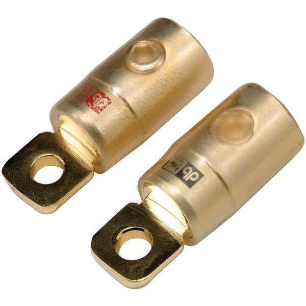 Db Link Rtg0 Gold Ring Terminals, 2 Pk (0 Gauge)