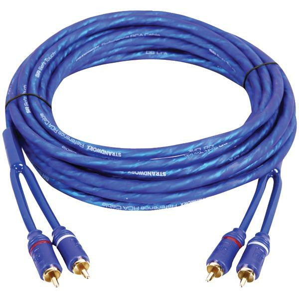 Db Link Sr3 Soft Touch Triple-shielded Blue Strandworx(tm) Rca Adapter (3ft)