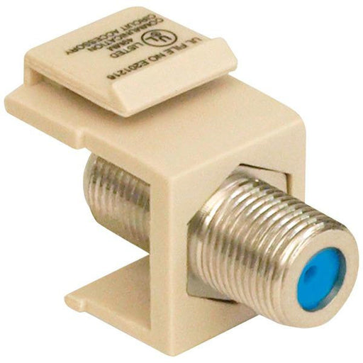 Datacomm Electronics 20-3202-la Keystone Jack With 2.4ghz F Connector (light Almond)