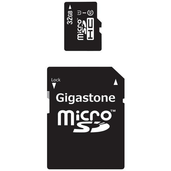 GIGASTONE GS-2IN1C1032G-R Class 10 UHS-1 microSDHC(TM) Card & SD Adapter with up to 48Mbps Transfer Rates, 32GB