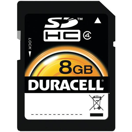 Duracell Du-sd1008g-r Class 10 Sd(tm) Card (8gb)