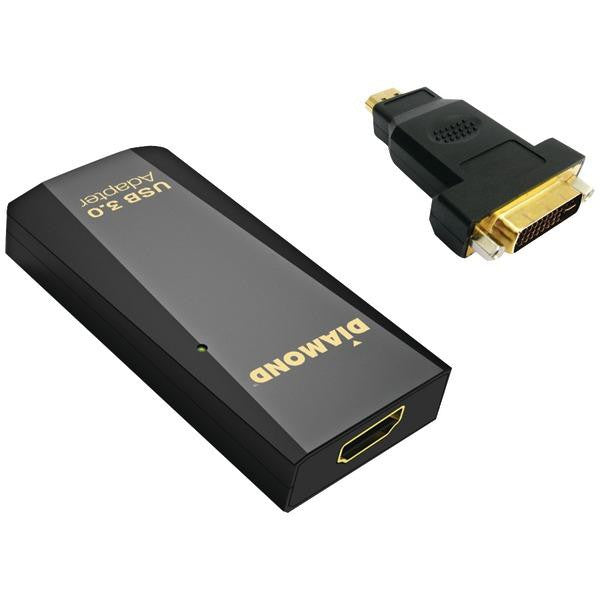 Diamond Bvu3500h Usb 3.0-2.0 To Hdmi(r)-dvi Adapter