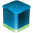 Isound Isound-6206 Iglowsound Cube Wired Portable Speaker (blue)