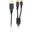 Isound Isound-6311 2-in-1 Gold-plated Micro & Mini Usb Cable, 4ft (black)