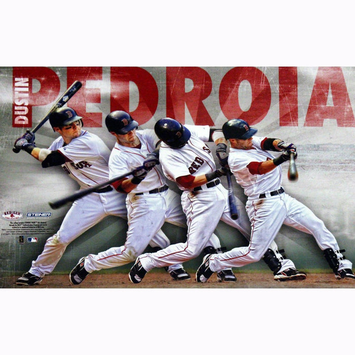 Dustin Pedroia Multi-Exposure 14x20 Photo uns- We Print