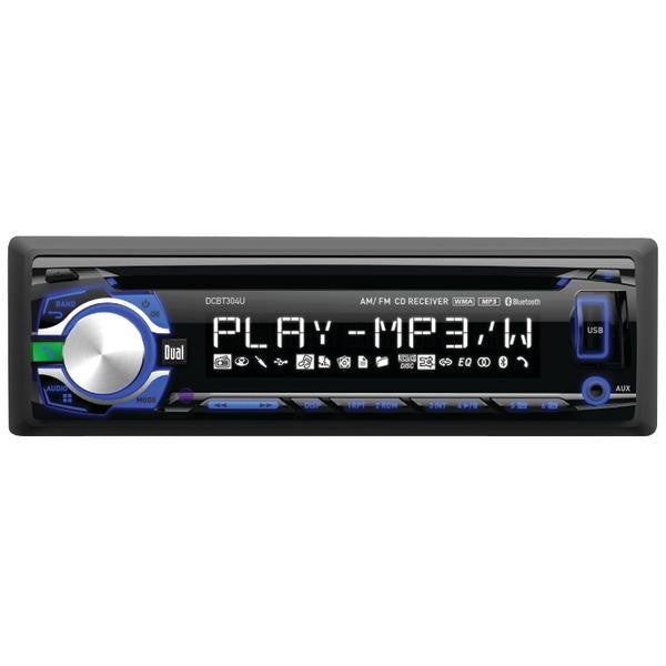 Dual Dcbt304u Single-din Am-fm-mp3 Cd Receiver With Bluetooth(r) & Pandora(r)