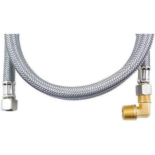 Mk448b Braided Stainless Steel Dishwasher Connectors With Elbow (48")