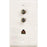 Eagle Aspen 500189 Wall Plate With Dual F-81 Connectors & Phone Jack