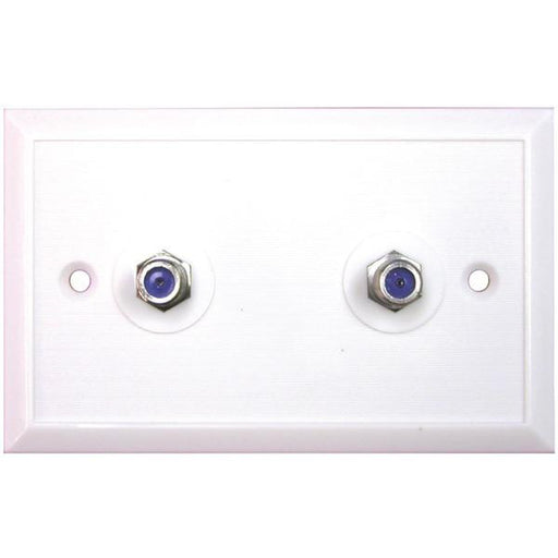 Eagle Aspen 500271 3ghz Wall Plate With Dual Connectors (f-81, White)