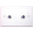 Eagle Aspen 500271 3ghz Wall Plate With Dual Connectors (f-81, White)