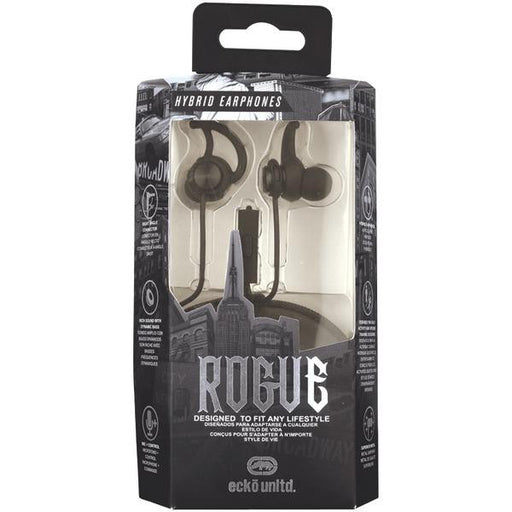 ECKO UNLIMITED EKU-ROG-BK Rogue Hybrid Earbuds (Black)