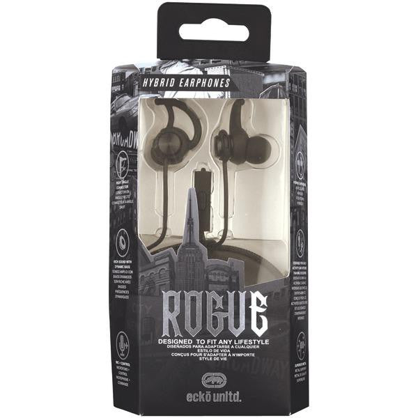 ECKO UNLIMITED EKU-ROG-BK Rogue Hybrid Earbuds (Black)