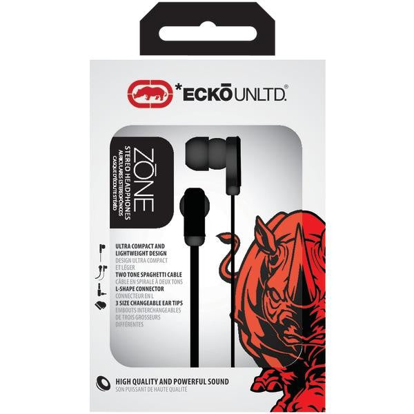 ECKO UNLIMITED EKU-ZNE-BK Zone Earbuds (Black)