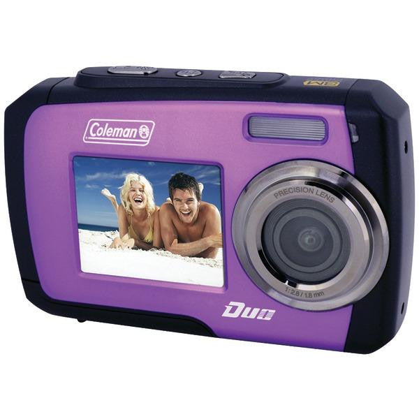 Coleman 2v7wp-p 14.0 Megapixel Duo Waterproof Dual Screen Digital Camera (purple)