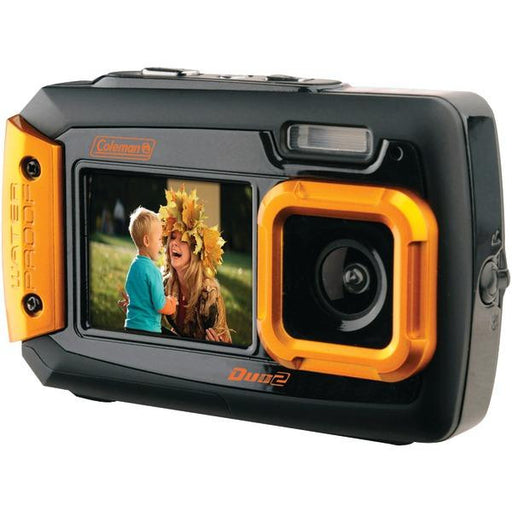 Coleman 2v9wp-o 20.0 Megapixel Duo2 Dual-screen Waterproof Digital Camera (orange)