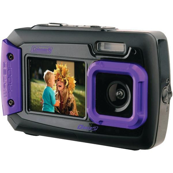 Coleman 2v9wp-p 20.0 Megapixel Duo2 Dual-screen Waterproof Digital Camera (purple)