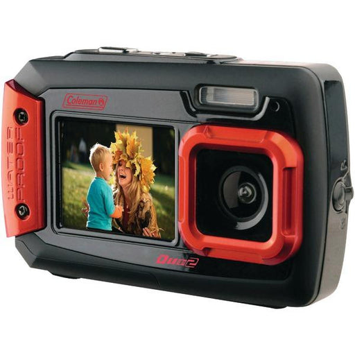 Coleman 2v9wp-r 20.0 Megapixel Duo2 Dual-screen Waterproof Digital Camera (red)