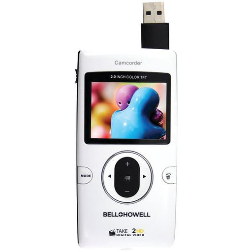 Bell+howell T200gb-w 5.0 Megapixel Take2hd 720p Hd Flip Digital Video Camcorder (white)