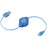 Retrak Etcablemicbu Retractable Micro Usb Cable (blue)