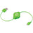 Retrak Etcablemicgn Retractable Micro Usb Cable (green)