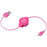 Retrak Etcablemicpk Retractable Micro Usb Cable (pink)