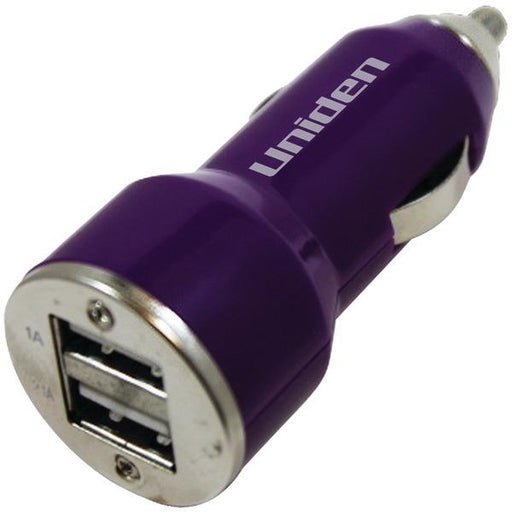 UNIDEN UN1620 3-Amp USB Car Charger (Purple)