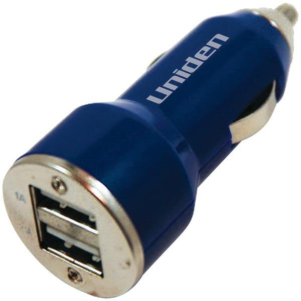 UNIDEN UN1621 3-Amp USB Car Charger (Blue)