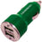 UNIDEN UN1623 3-Amp USB Car Charger (Green)