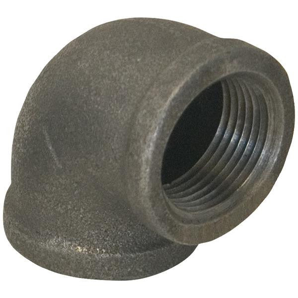 78231 Black Malleable 90  Elbow (3-8")