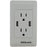 EZQUEST X73692 2-Outlet, 2-Port 2.1-Amp Plug & Charge USB Charger, 15A-125V