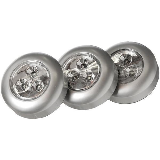 LIGHT IT! 30010-301 Stick-on-Light 3 pk (Silver)