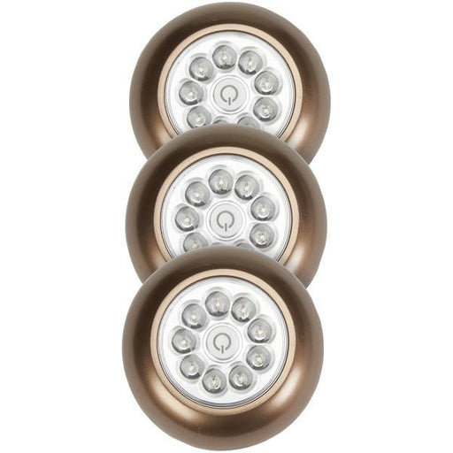 LIGHT IT! 30016-307 9-LED Anywhere Light XB 3 pk (Bronze)