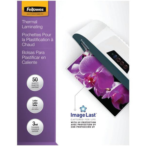 Fellowes 52225 Imagelast(tm) Laminating Pouches, Letter, 50pk (3mil)