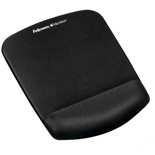 Fellowes 9252001 Plush Touch Mouse Pad With Wristrest (black)