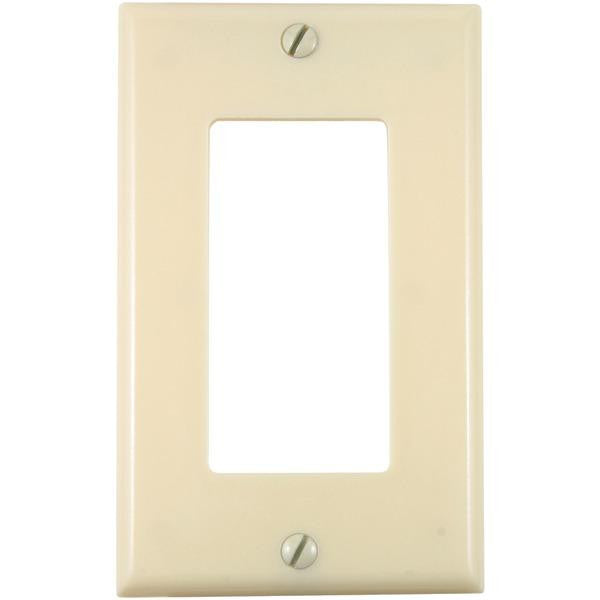 Union 80401-i Residential-grade D Cor Wall Plate (single Gang, Ivory)