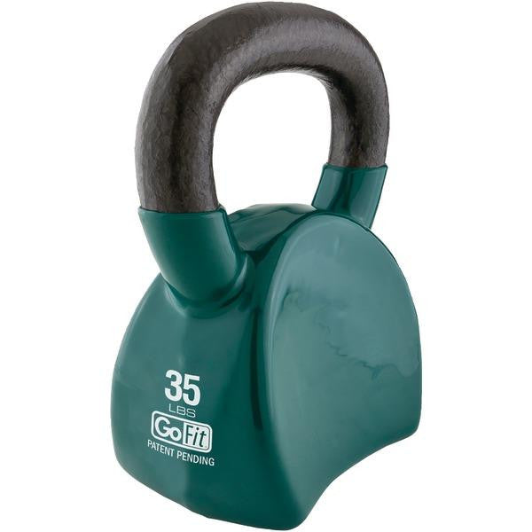 Gofit Gf-ckb35 Kettlebell & Dvd (35lbs, Green)