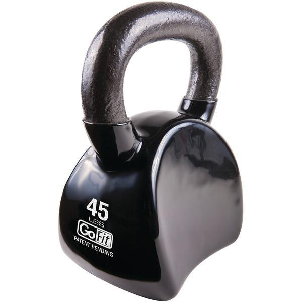 Gofit Gf-ckb45 Kettlebell & Dvd (45lbs, Black)