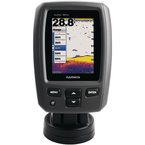 Garmin 010-01260-00 Echo(tm) 301c Worldwide Fishfinder (with Transducer)