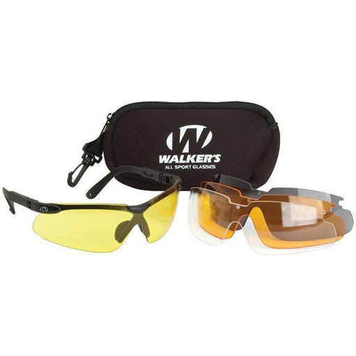 WALKER'S GAME EAR GWP-ASG4L2 Sport Glasses with Interchangeable Lenses