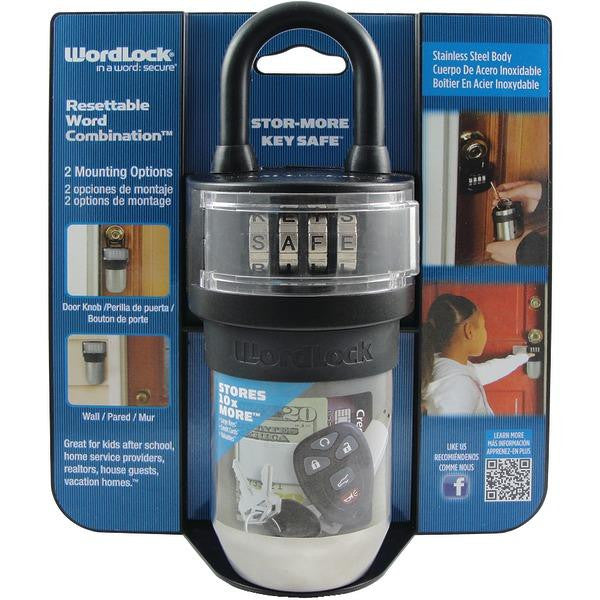 WORDLOCK KS-052-BK Stor-More Key Safe