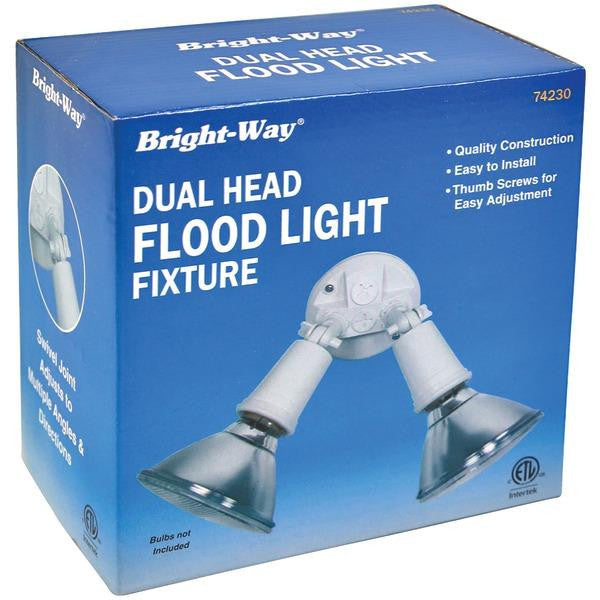 Bright-way 74230 Dual Head Outdoor Flood Light Fixture