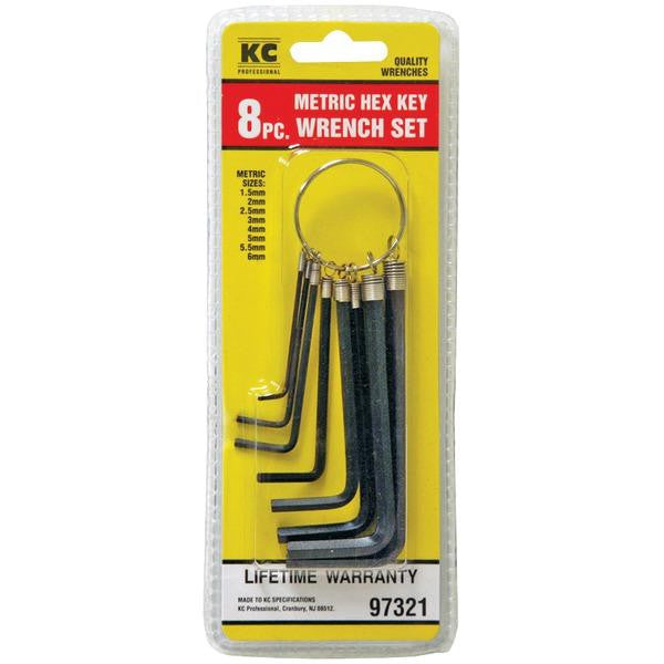 Kc Professional 97321 8-piece Metric Hex Key Set