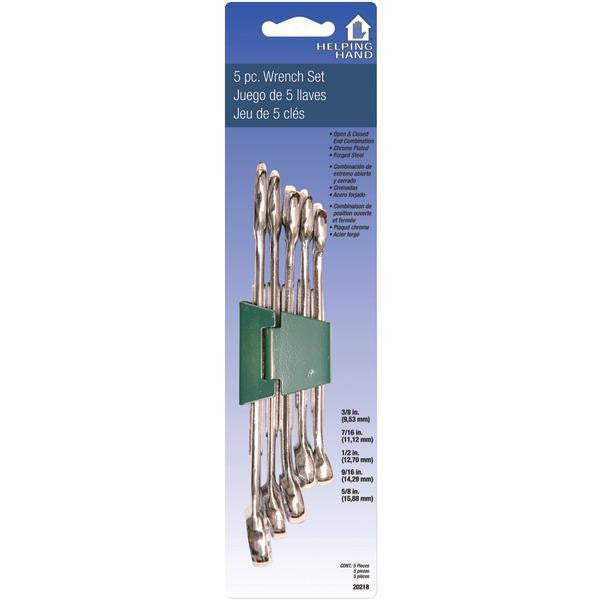 HELPING HAND FQ20218 5-Piece Combo Wrench Set