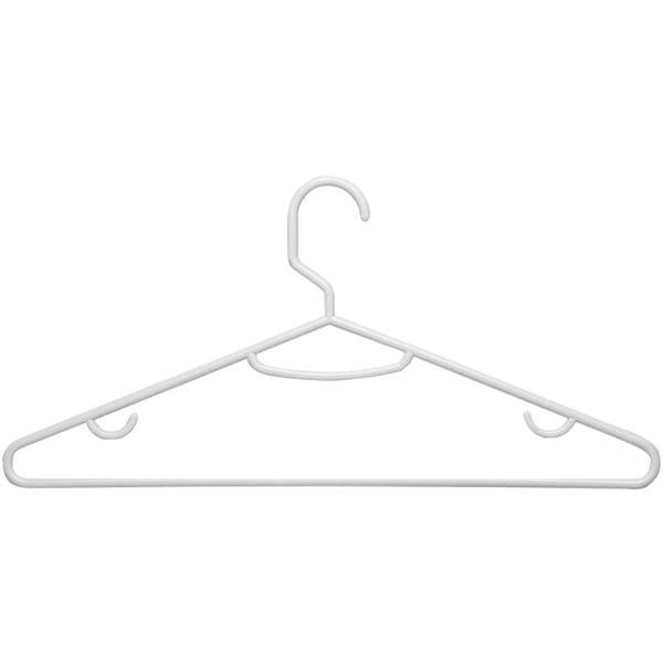 HONEY-CAN-DO HNG-01195 Plastic Tubular Hangers, 15 pk