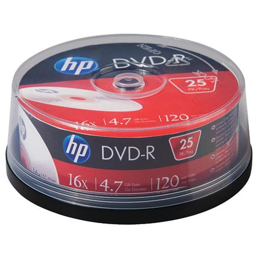 Hp Dm16025cb 4.7gb 16x Dvd-rs, 25-ct Cake Box Spindle