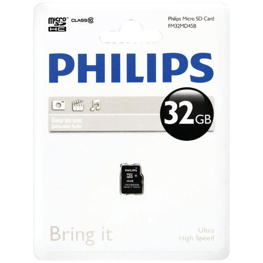 PHILIPS FM32MD45B-27 Class 10 32GB microSDHC(TM)Card