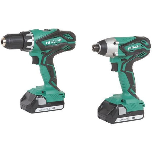 Hitachi Kc18dgl 18-volt Drill Driver Kit With Driver Drill & Impact Driver