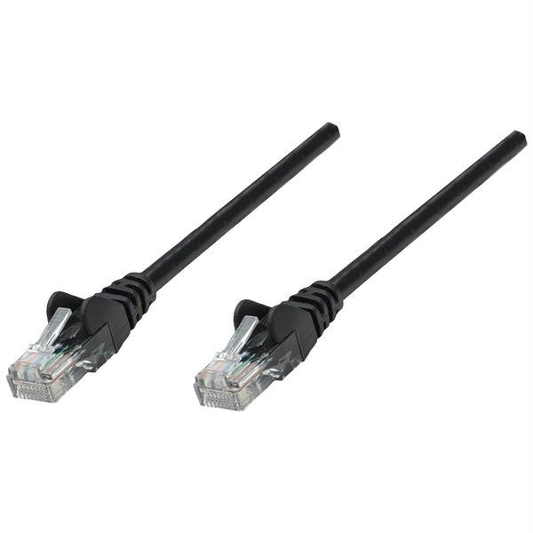 Intellinet 320757 Cat-5e Utp Patch Cable, 7ft, Black